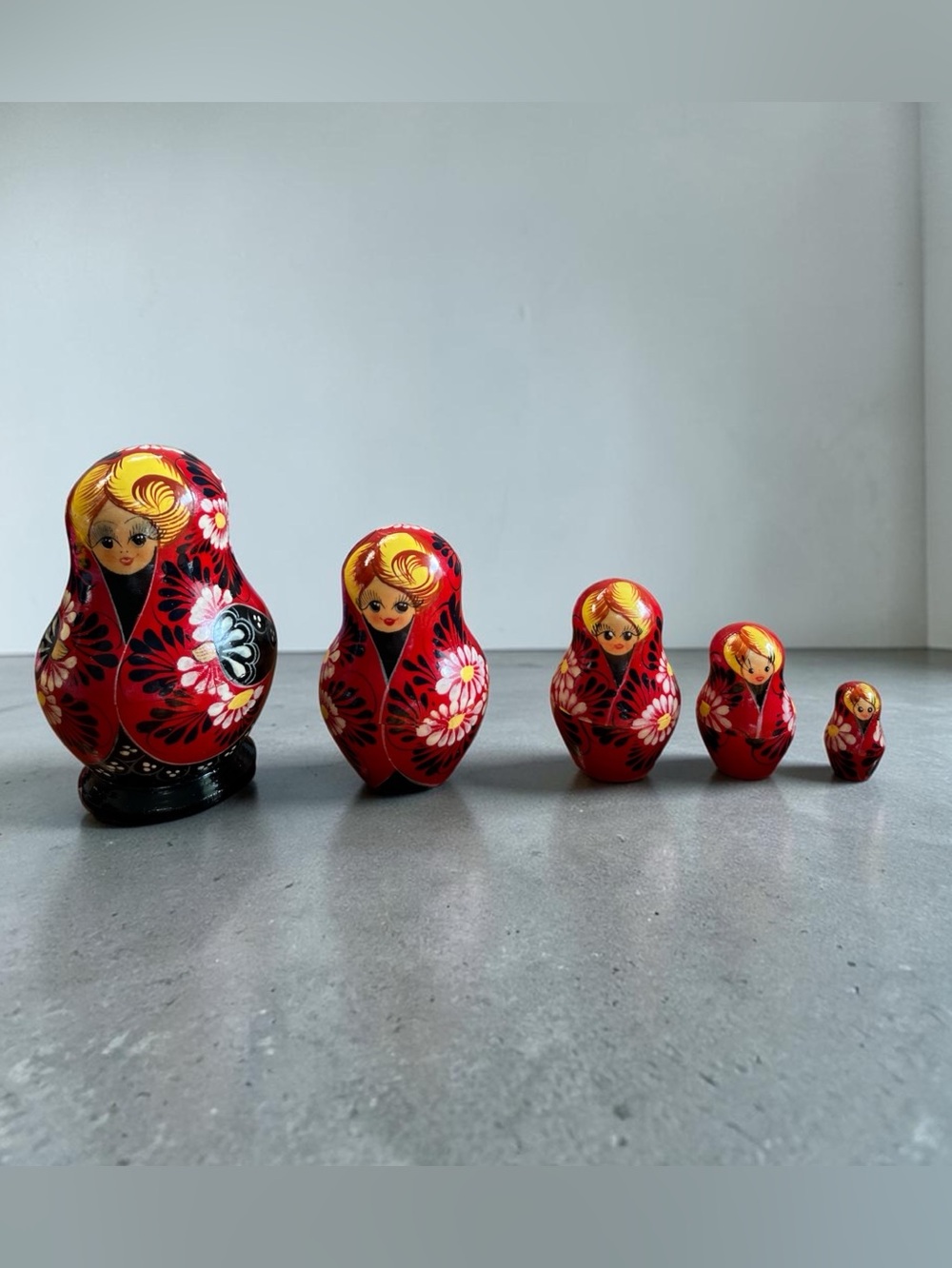 Vintage Russian nesting dolls